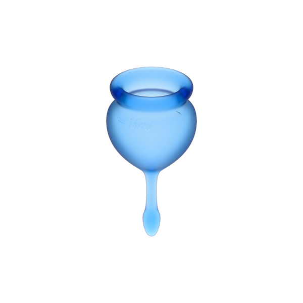 2 coupes menstruelles Satisfyer Dark Bleu FEEL GOOD 